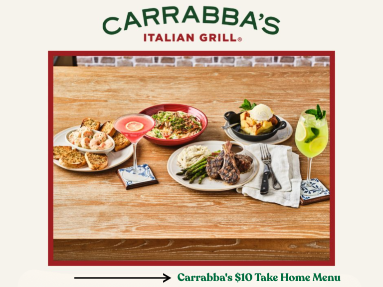 Carrabba's $10 Take Home Menu