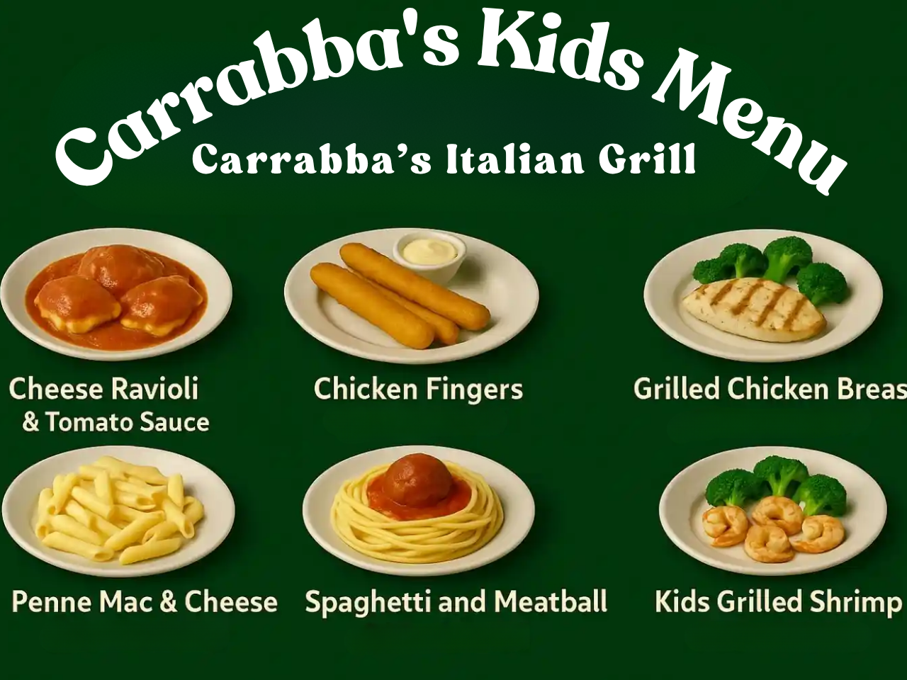 Carrabba’s Kids Menu with Prices | Family-Friendly Italian